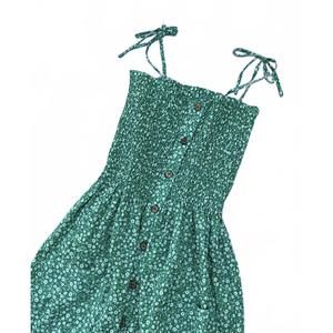 NEW ALL THE WILD ROSES flower print sundress in green